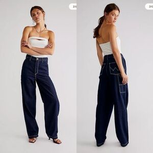 Wrangler Casey Jones Carpenter Barrel Jeans Size 30x31 Wide Leg High Rise Baggy